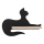 LED-Kinder-Wandleuchte mit Ablage BLACK CAT LED/5W/230V