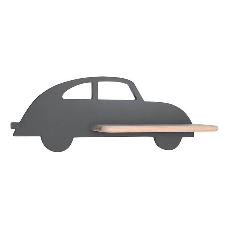 LED-Kinder-Wandleuchte mit Ablage CAR LED/5W/230V grau/Holz