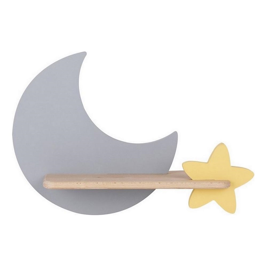 LED-Kinder-Wandleuchte mit Ablage MOON LED/5W/230V