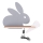 LED-Kinder-Wandleuchte mit Ablage RABBIT LED/4W/230V grau/weiß/Holz