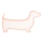 LED Kinderschreibtischlampe DOG LED/12W/230V rosa