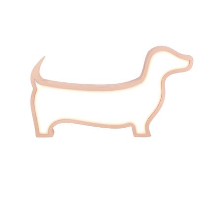 LED Kinderschreibtischlampe DOG LED/12W/230V rosa