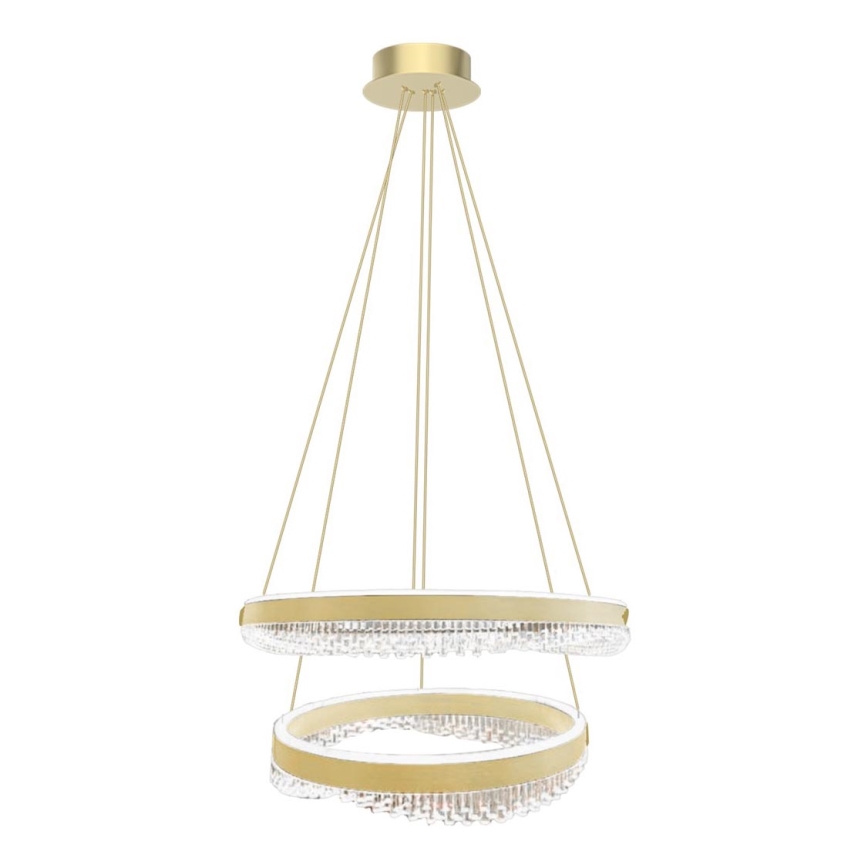 LED-Kronleuchter an Aufhängung LED/85W/230V d 60 cm golden
