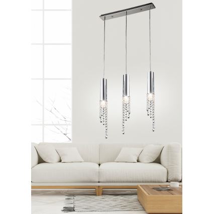 LED-Kronleuchter an einer Litze DUERO 3xLED/3W/230V