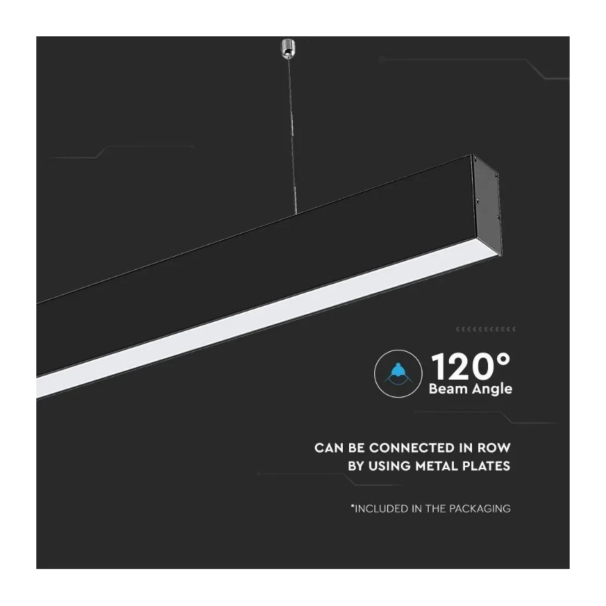 LED-Kronleuchter an einer Schnur SAMSUNG CHIP LED/40W/230V 6400K schwarz