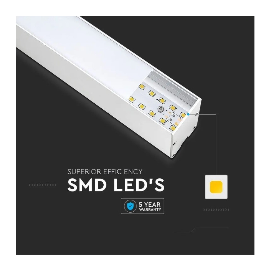 LED-Kronleuchter an einer Schnur SAMSUNG CHIP LED/40W/230V 6400K weiß