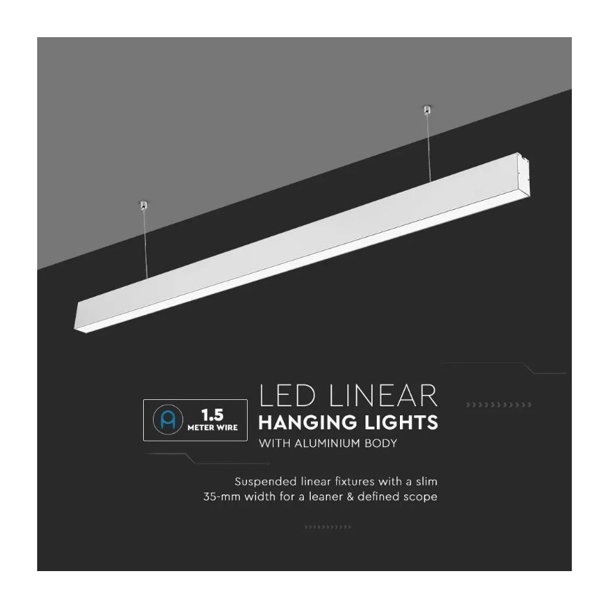 LED-Kronleuchter an einer Schnur SAMSUNG CHIP LED/40W/230V 6400K weiß