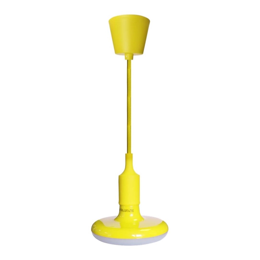 LED Kronleuchter an Kabel 1xE27/15W/230V 6000K Gelb