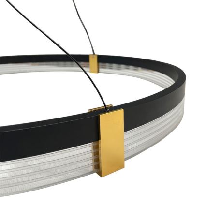 LED-Kronleuchter an Kabel TRIANGLE LED/40W/230V 3000/4000/6000K Ø 60 cm, schwarz
