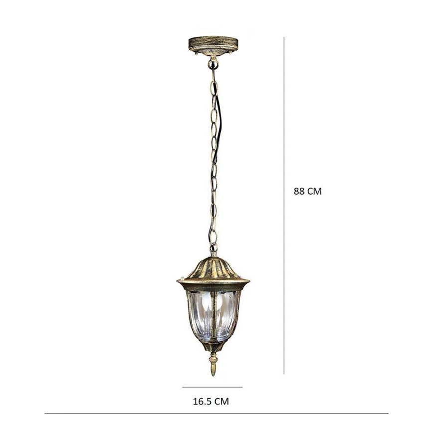 LED-Kronleuchter für den Außenbereich FLORENCJA 1xE27/10W/230V IP43