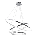 LED-Kronleuchter HOOP LED/93W/230V d 80 cm 4000K glänzendes Chrom