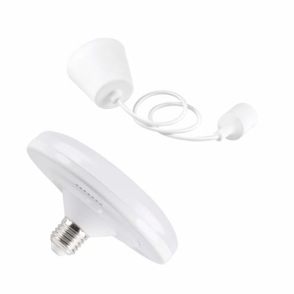 LED Lampada a sospensione KIKI 1xE27/10W/230V bianco