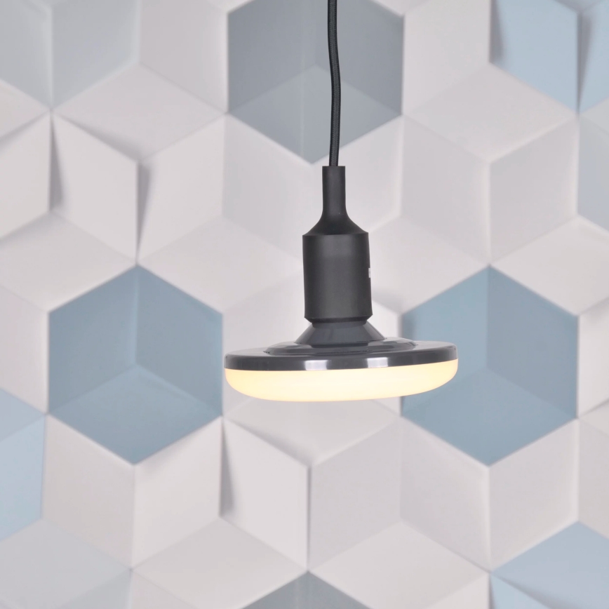 LED Lampada a sospensione KIKI 1xE27/10W/230V nero