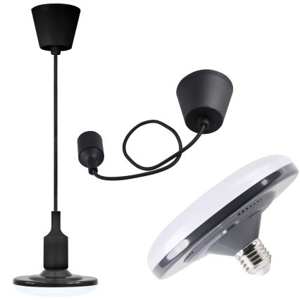 LED Lampada a sospensione KIKI 1xE27/10W/230V nero