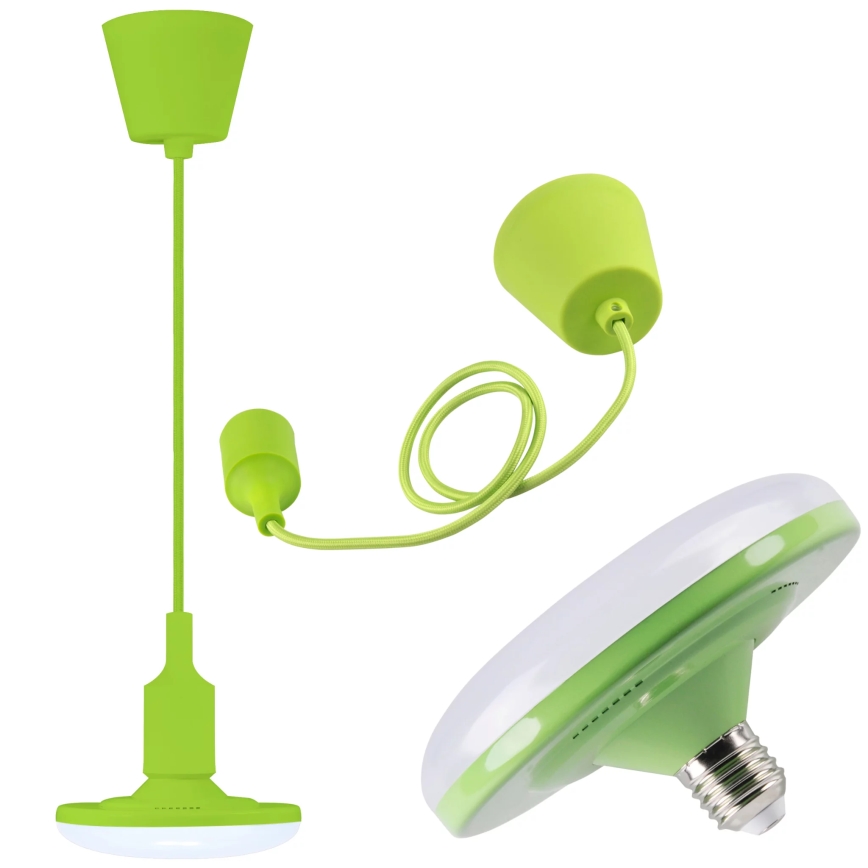 LED Lampada a sospensione KIKI 1xE27/10W/230V verde