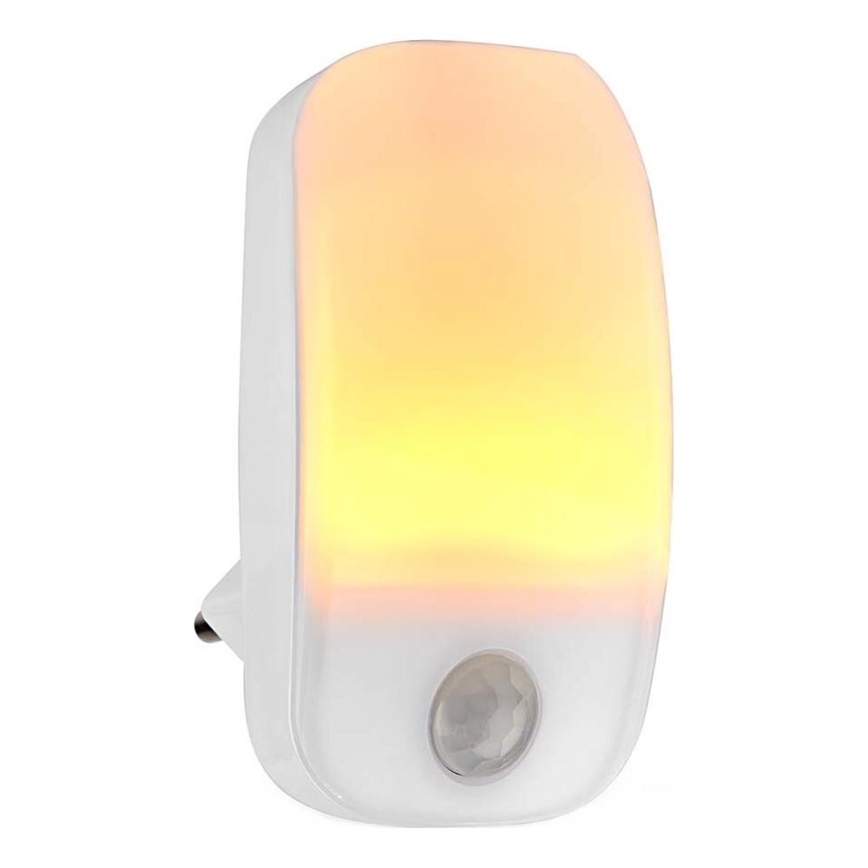 LED Lampada a zoccolo orientabile con sensore di movimento e crepuscolare LED/0,55W/230V bianco