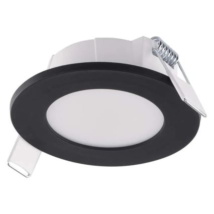 Plafoniera LED per bagno LORI LED/4,5W/230V IP65 2700/4000K diam. 8,5 cm nero