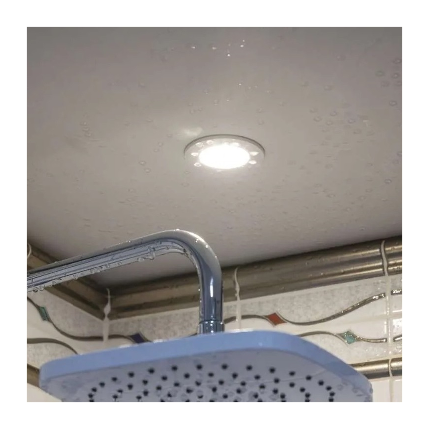 Plafoniera LED per bagno LORI LED/4,5W/230V IP65 2700/4000K diam. 8,5 cm bianco