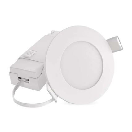 Plafoniera LED per bagno LORI LED/4,5W/230V IP65 2700/4000K diam. 8,5 cm bianco