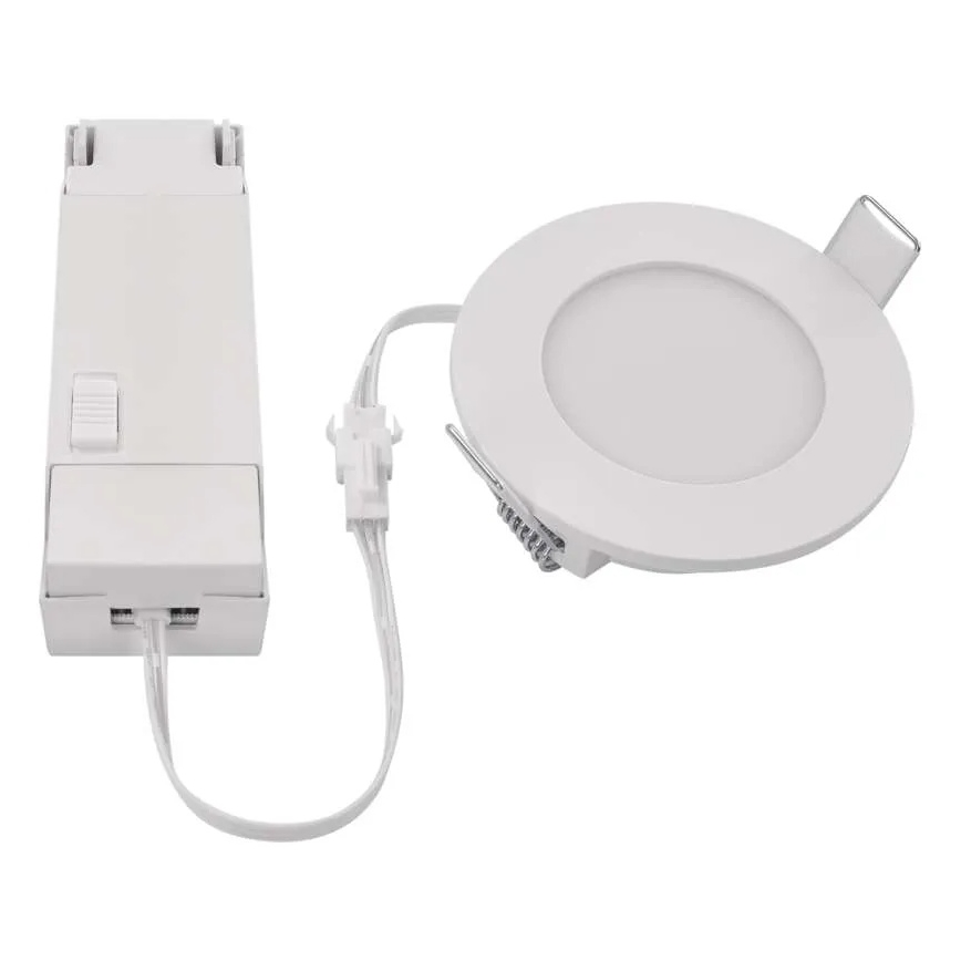 Plafoniera LED per bagno LORI LED/4,5W/230V IP65 2700/4000K diam. 8,5 cm bianco