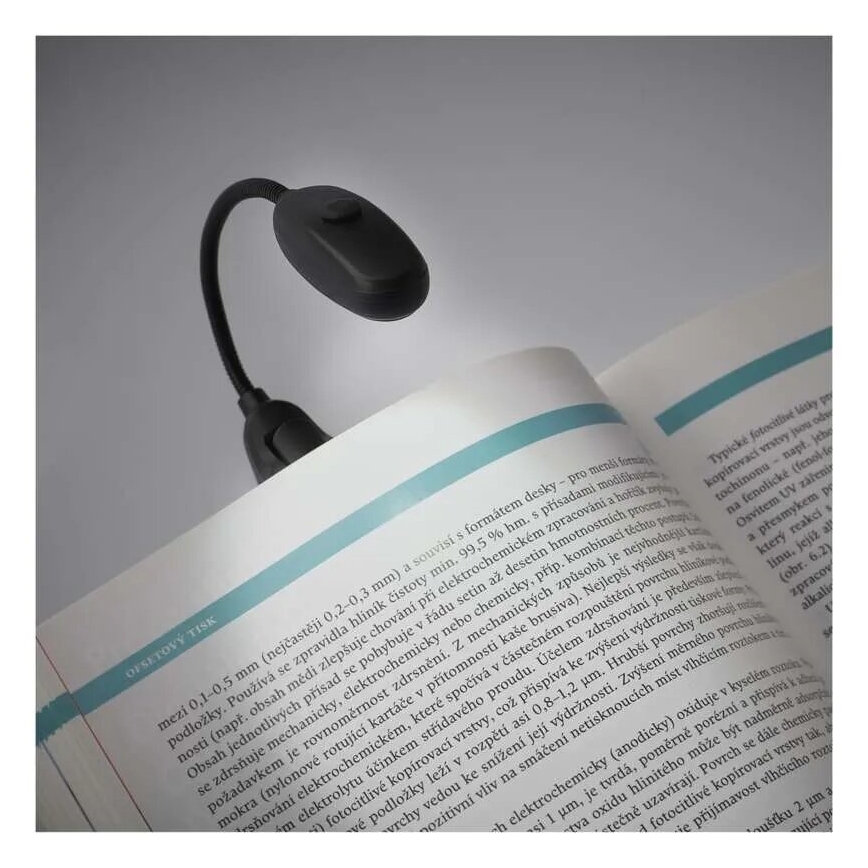 LED Lampada da lettura LED/1xAAA