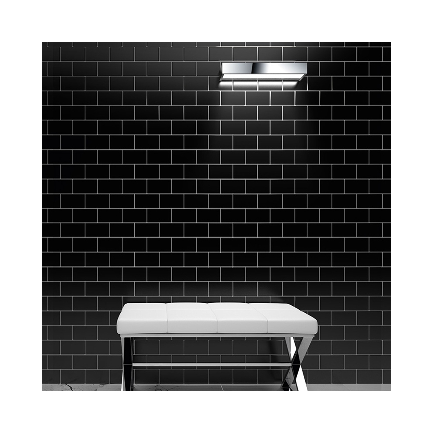 LED lampada da parete per bagno LED/9W/230V 40 cm IP44 cromo lucido