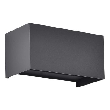 LED lampada da parete per esterno/24W/230V 3000K IP65 nero