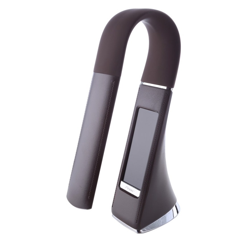 LED Lampada da tavolo con display  LED/6W/230V marrone