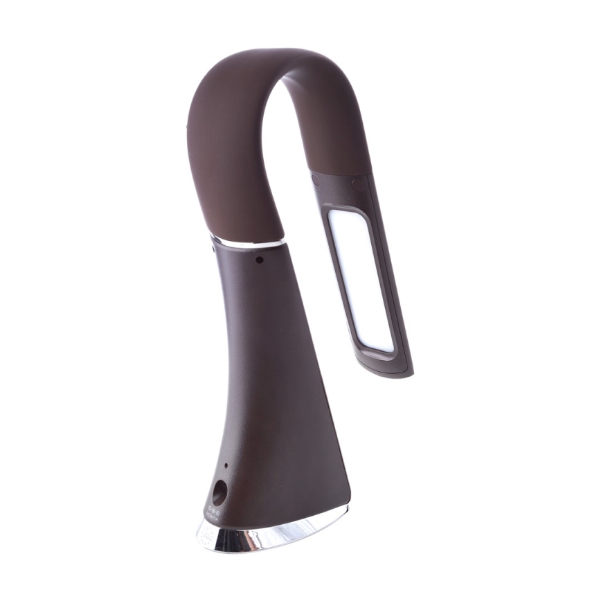 LED Lampada da tavolo con display  LED/6W/230V marrone