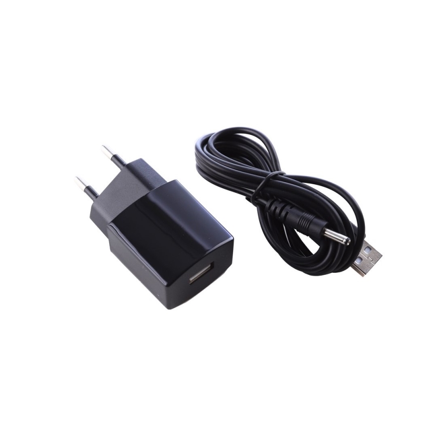LED Lampada da tavolo con display  LED/6W/230V marrone