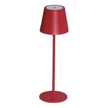 LED Lampada da tavolo ricaricabile dimmerabile INITA LED/1,2W/1800 mAh IP54 rosso