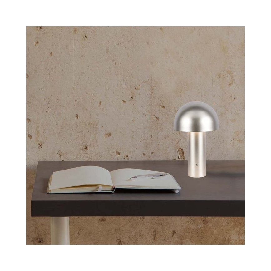 LED Lampada da tavolo touch ricaricabile e dimmerabile LED/1W/5V 3000-6000K 1800 mAh oro