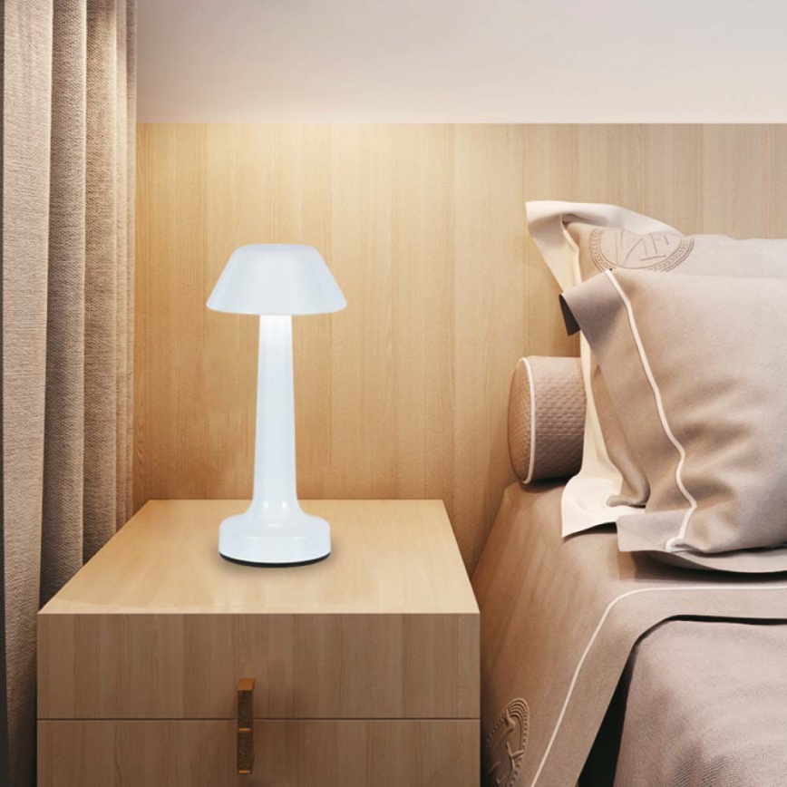 LED Lampada da tavolo touch ricaricabile e dimmerabile LED/1W/5V 3000-6000K 1800 mAh bianco