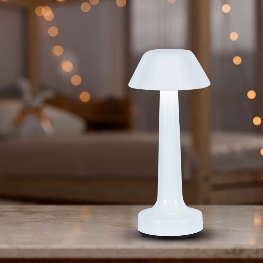 LED Lampada da tavolo touch ricaricabile e dimmerabile LED/1W/5V 3000-6000K 1800 mAh bianco