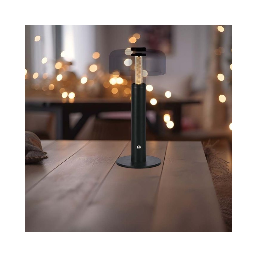 LED Lampada da tavolo touch ricaricabile e dimmerabile LED/1W/5V 3000K 1800 mAh nero