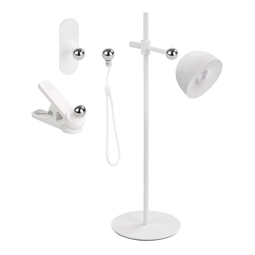 LED Lampada da tavolo ricaricabile dimmerabile magnetico 4in1 LED/4,2W/3,7V 4000K 1200mAh bianco