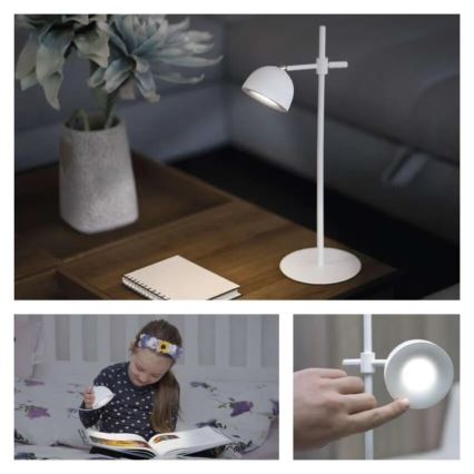 LED Lampada da tavolo ricaricabile dimmerabile magnetico 4in1 LED/4,2W/3,7V 4000K 1200mAh bianco