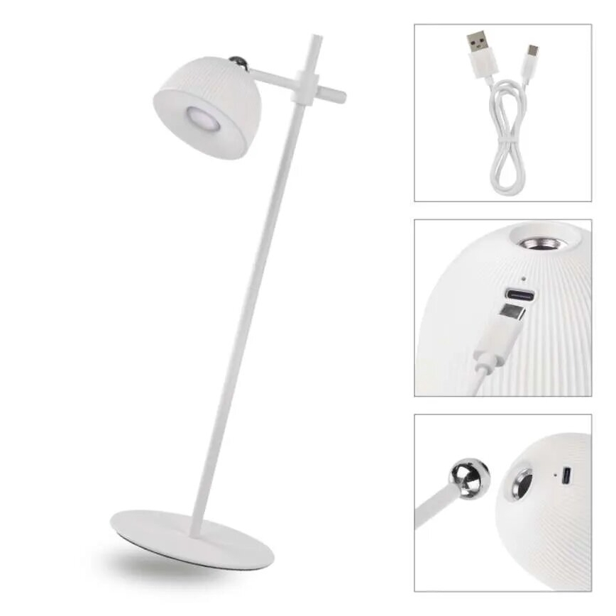 LED Lampada da tavolo ricaricabile dimmerabile magnetico 4in1 LED/4,2W/3,7V 4000K 1200mAh bianco