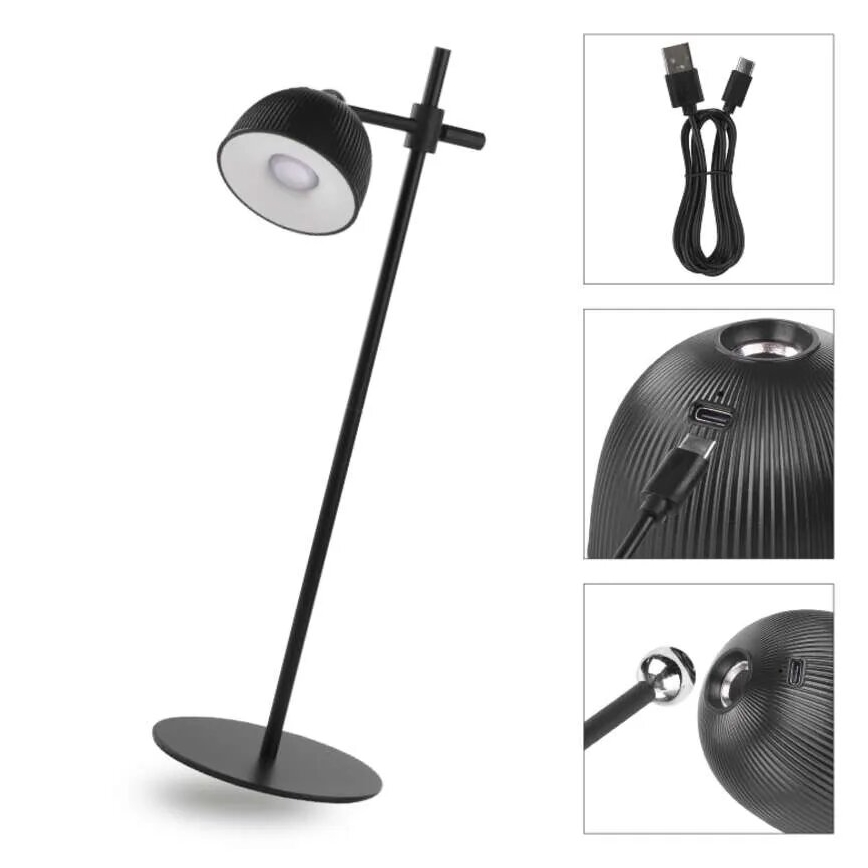 LED Lampada da tavolo ricaricabile dimmerabile magnetico 4in1 LED/4,2W/3,7V 4000K 1200mAh nero