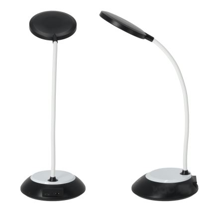 LED Lampada da tavolo ricaricabile dimmerabile VISUA LED/5W/5V 3000-5000K 1200 mAh nero