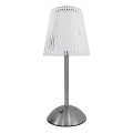LED Lampada da tavolo ricaricabile touch dimmerabile ELBA LED/1,6W/800 mAh cromo opaco/limpido