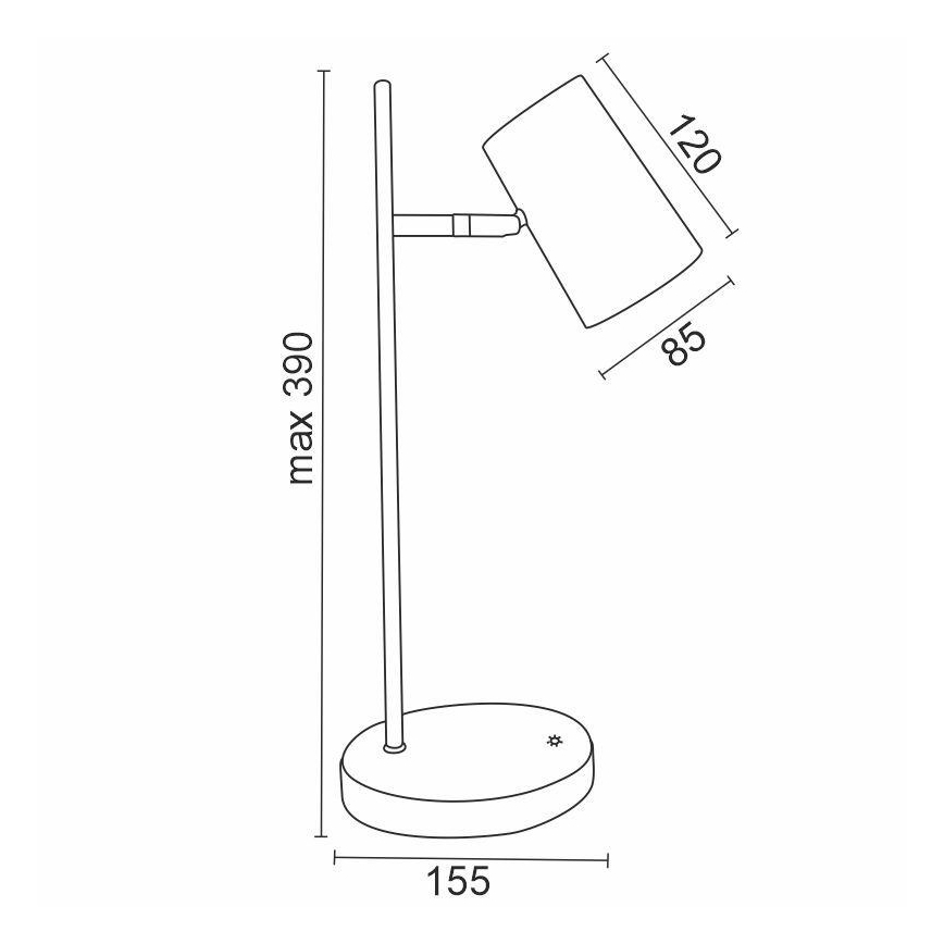 LED Lampada da tavolo touch dimmerabile ALICE LED/5W/230V bianco