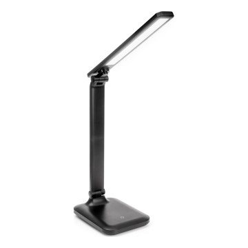 LED Lampada da tavolo touch dimmerabile con ricarica wireless e Porta USB REMUS LED/5W/230V nero