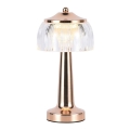 LED Lampada da tavolo touch ricaricabile e dimmerabile LED/1W/5V 3000-6000K 1800 mAh Oro rosa