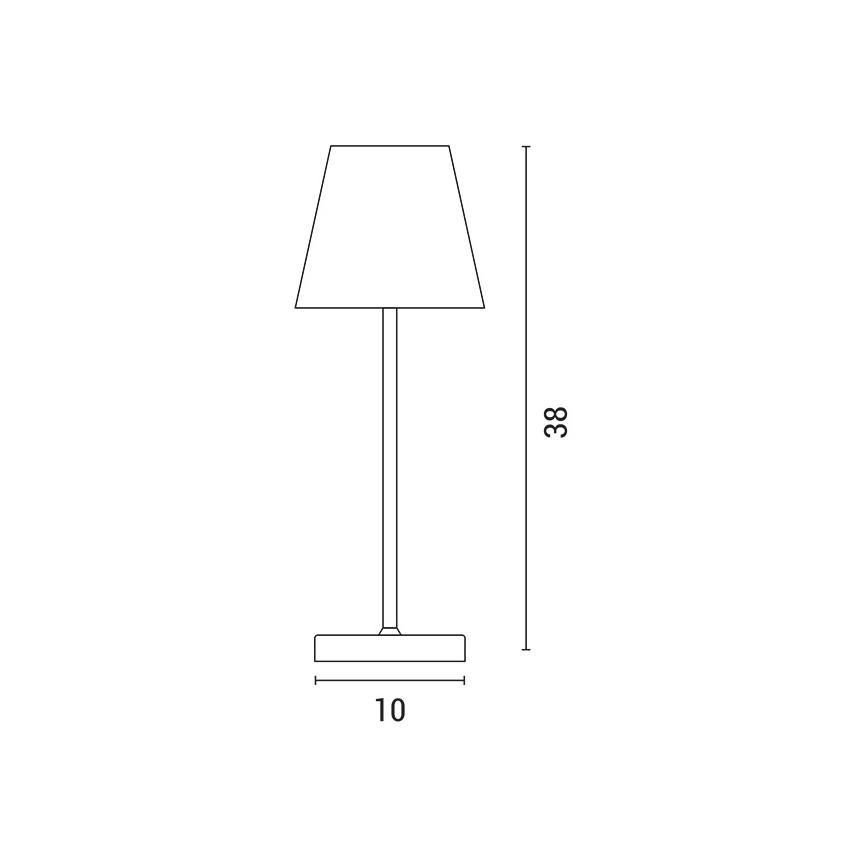 LED Lampada da tavolo touch ricaricabile e dimmerabile LED/3,5W/5V 5200mAh blu