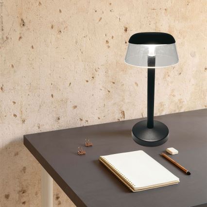 LED Lampada da tavolo touch ricaricabile e dimmerabile LED/3W/5V 3000-6000K 1800 mAh nero