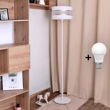 LED Lampada da terra HELEN 1xE27/15W/230V bianca