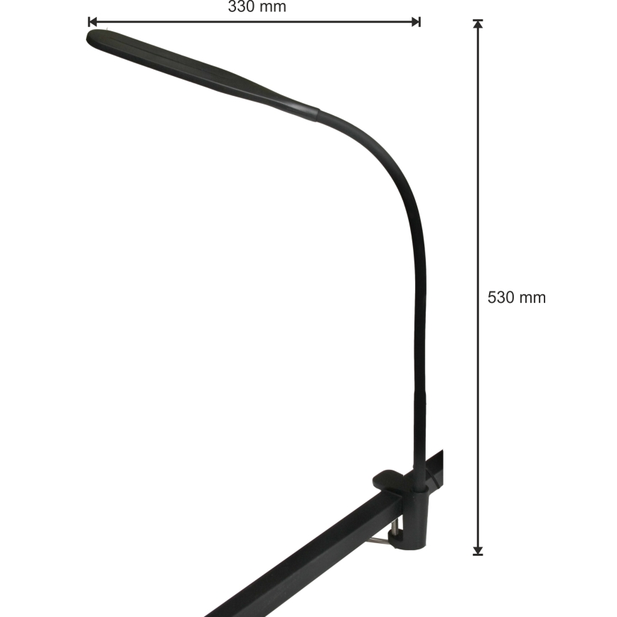 LED Lampada dimmerabile 3in1 LED/10W/230V 3000/4000/6000K CRI 90 nero