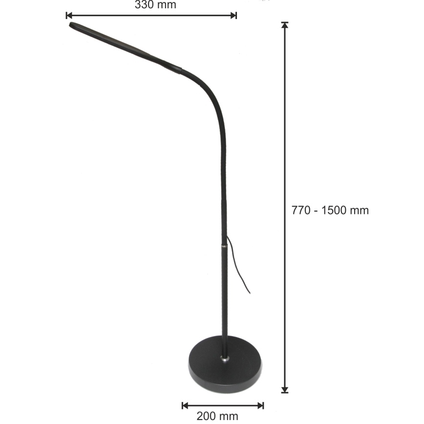 LED Lampada dimmerabile 3in1 LED/10W/230V 3000/4000/6000K CRI 90 nero