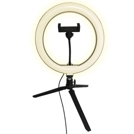 LED Lampada dimmerabile con treppiede e supporto per vlogging LED/10W/5V 2700-6500K